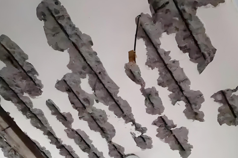 樓板鋼筋裸露生銹處理